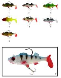 Captain 3549 Bebeto Soft 10cm Levrek Silikonu Suni Balık - 15