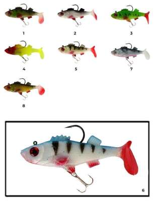 Captain 3549 Bebeto Soft 10cm Levrek Silikonu Suni Balık - 15