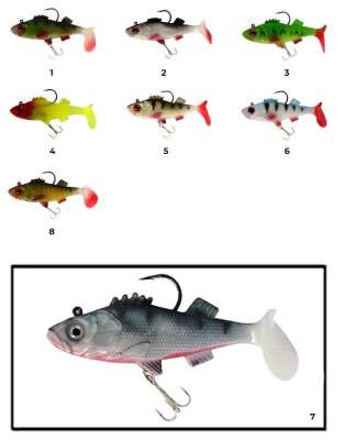 Captain 3549 Bebeto Soft 10cm Levrek Silikonu Suni Balık - 16