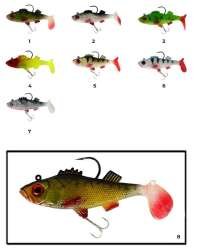 Captain 3549 Bebeto Soft 10cm Levrek Silikonu Suni Balık - 17