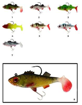 Captain 3549 Bebeto Soft 10cm Levrek Silikonu Suni Balık - 17