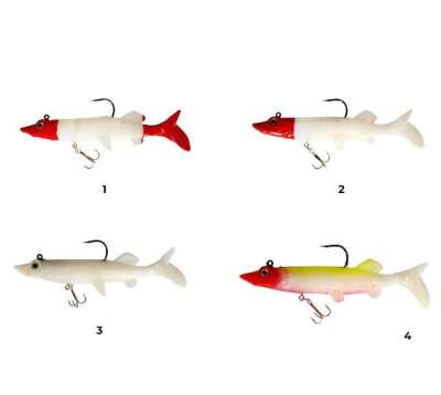 Captain 3554 Bobo Pike Soft 14cm Turna Silikonu Suni Balık - 4