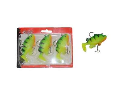 Captain 3563 Orient Soft 9cm Levrek Silikonu 3lü Set Suni Balık - 5