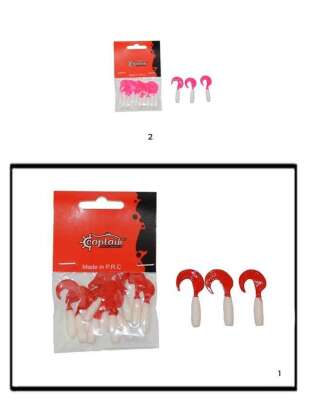 Captain 3565 Amadeus Twist Soft 4cm Levrek Silikonu 10lu Suni Yem - 4