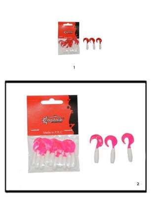 Captain 3565 Amadeus Twist Soft 4cm Levrek Silikonu 10lu Suni Yem - 5