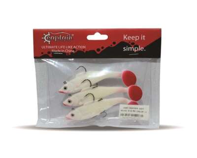 Captain 3567 Cracker Soft 10cm Levrek Turna Silikonu 3lü Set Suni Balık - 3