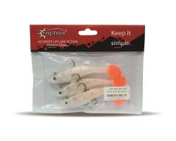 Captain 3567 Cracker Soft 10cm Levrek Turna Silikonu 3lü Set Suni Balık - 6