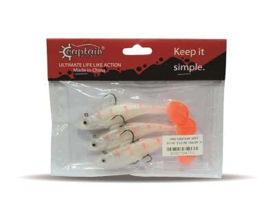 Captain 3567 Cracker Soft 10cm Levrek Turna Silikonu 3lü Set Suni Balık - 6