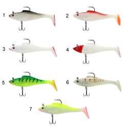 Captain 3568 Cracker Soft 12cm Levrek Turna Silikonu 3lü Set Suni Balık - Captain