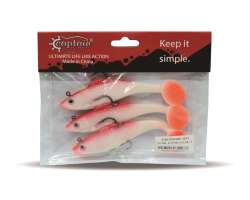 Captain 3568 Cracker Soft 12cm Levrek Turna Silikonu 3lü Set Suni Balık - 2