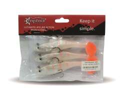 Captain 3568 Cracker Soft 12cm Levrek Turna Silikonu 3lü Set Suni Balık - 6