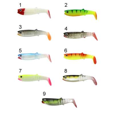 Captain 3569 Style Soft 8cm Levrek Silikonu 5li Paket Suni Yem - 2