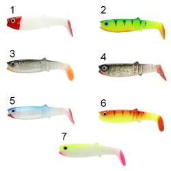 Captain 3569 Style Soft 8cm Levrek Silikonu 5li Paket Suni Yem - 1