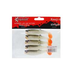 Captain 3569 Style Soft 8cm Levrek Silikonu 5li Paket Suni Yem - 5