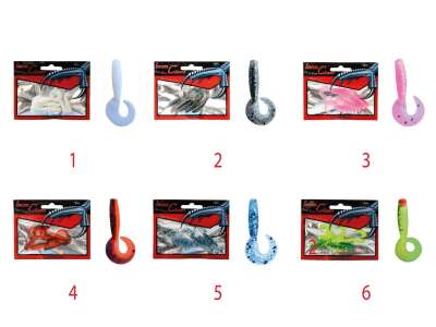 Captain 3572 Little Smart Soft 4cm Levrek Silikonu 5li Paket Suni Yem - 7