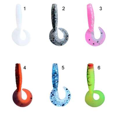 Captain 3572 Little Smart Soft 4cm Levrek Silikonu 5li Paket Suni Yem - 1