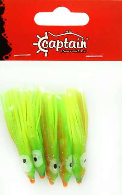 Captain 3593 Octopus Pride 5cm Ahtapot Sübye 5li Paket Suni Yem - 6