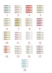 Captain 3595 Elegant 35cm Silikon Zargana 5li Paket Suni Yem - Captain