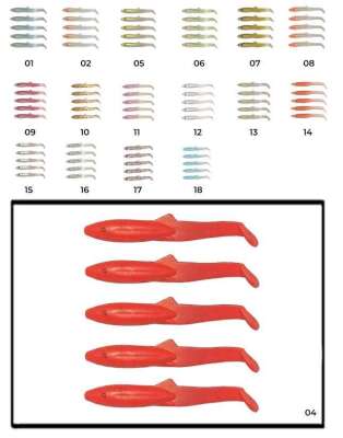 Captain 3595 Elegant 35cm Silikon Zargana 5li Paket Suni Yem - 13