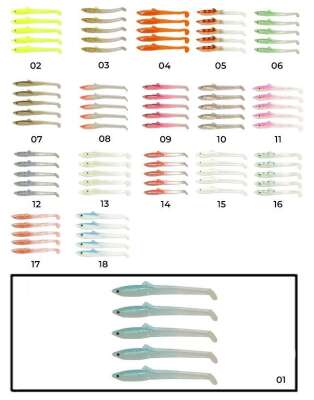 Captain 3596 Elegant 55cm Silikon Zargana 5li Paket Suni Yem - 37