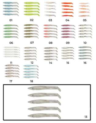 Captain 3597 Elegant 75cm Silikon Zargana 5li Paket Suni Yem - 25