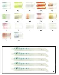 Captain 3598 Elegant 10cm Silikon Zargana 5li Paket Suni Yem - 5