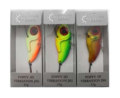 Captain 3610 Poppy 3D Metal Vibrasyon 17gr Jig Suni Yem - 9