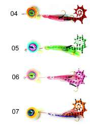 Captain 3644 Cornea UV 3D Eye 100gr Tai Rubber Slider Jig - Captain