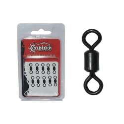 Captain 5006 Rulmanlı Fırdöndü 10lu Paket Mat Black - Captain