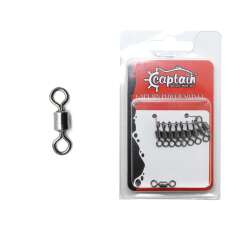 Captain 5009 Fırdöndü Rolling 10lu Paket Black Nickel - Captain