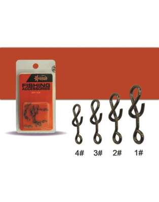 Captain 5019 Sahte Balık Klipsi Spiral 15li Paket Black Nikel - 2