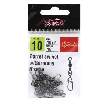 Captain 5022 Germany Klips 10lu Paket Black Nikel - 2