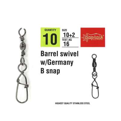 Captain 5022 Germany Klips 10lu Paket Black Nikel - 3