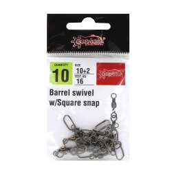 Captain 5024 Square Klips 10lu Paket Black Nikel - 2