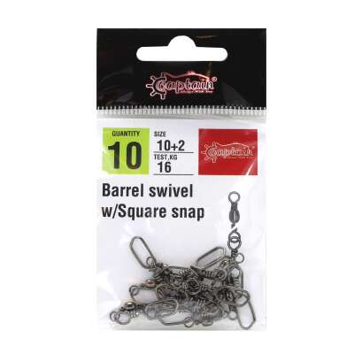 Captain 5024 Square Klips 10lu Paket Black Nikel - 2