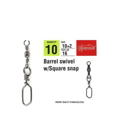 Captain 5024 Square Klips 10lu Paket Black Nikel - 3