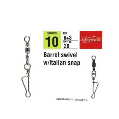 Captain 5025 İtalyan Klips 10lu Paket Black Nikel - 3