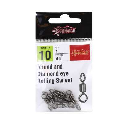 Captain 5026 Elmas Diamond Fırdöndü 10lu Paket Black Nikel - 2