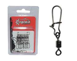 Captain 5029 Kilitli Klips Fast 10lu Paket Black Nikel - 1