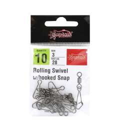 Captain 5031 Hoked Klips 10lu Paket Black Nikel - 2