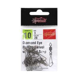 Captain 5034 Diamond Hoked Klips 10lu Paket Black Nikel - 2