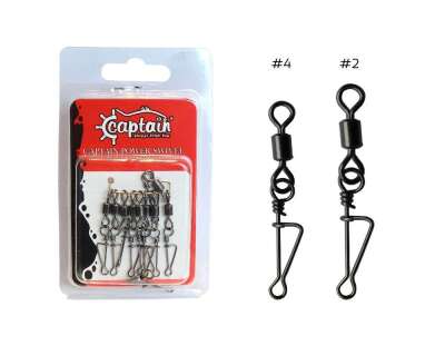 Captain 5035 Kilitli Klips Rolling 10lu Paket Black Nikel - 1