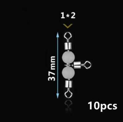 Captain 5049 Üçlü Boncuklu Fırdöndü 10lu Paket Black Nikel - 4