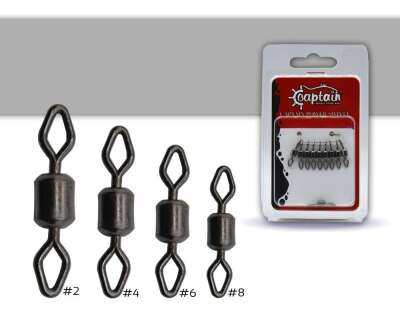 Captain 5080 Elmas Gözlü Fırdöndü 10lu Paket Black Nikel - 1