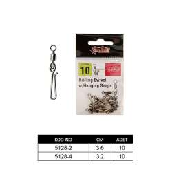 Captain 5128 Speed Sahte Balık Klipsi 10lu Paket Black Nikel - 2