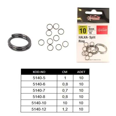 Captain 5140 Kaşık Halkası 10lu Paket Black Nikel - 1