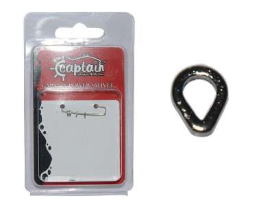 Captain 5144 Assist Halkası D-Halka 10lu Paket İnox Naturel - 1