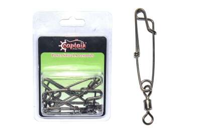 Captain 5155 Karabina Klips 2x80mm 5li Paket Black Nikel - 1