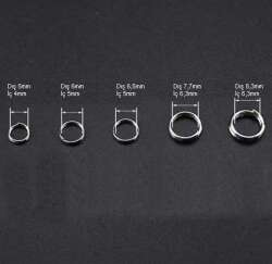 Captain 5163 Kaşık Halkası 250li Mix Kutu Nikel - 3