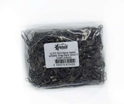 Captain 5223 Klips 144lü Paket Black Nikel - 2